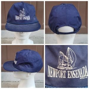 Vtg 1993 Newport Ensenada Hat with Rope